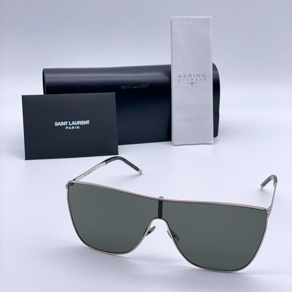 BRAND NEW SAINT LAURENT SL 1 Mask 002 Unisex Sunglasses - Picture 1 of 10